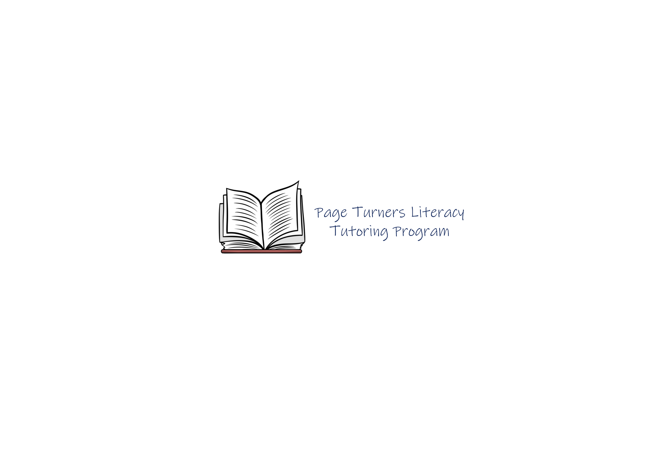 Page Turners Literacy Tutoring Program logo graphic