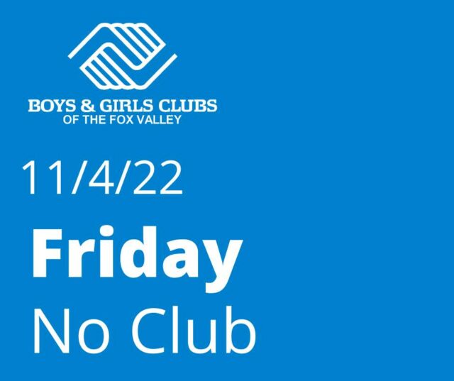 Just a friendly reminder that our Club locations will be closed this Friday, November 4 so our staff can take part in professional development training. Have a wonderful weekend!