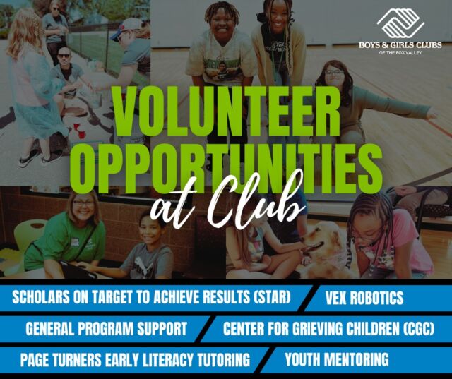 Volunteers are essential to our mission and make a tremendous difference in the lives of the young people that we serve each year. If you’re looking for a rewarding, fun, and engaging way to empower and support local youth, consider becoming a volunteer with the Club! There’s a wide array of volunteer opportunities available so you can find the best fit for you. To learn more and become a volunteer, visit the link in our bio!