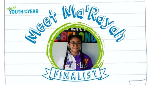 Meet Ma’Rayah, our next 2024 Junior Youth of the Year finalist. Ma’Rayah attends the Boys & Girls Club of Manitowoc County and has been a Club member for the past two years. She enjoys learning about science and playing basketball as well as her trombone. Hear more from Ma’Rayah below.
 
Join us for Junior Youth of the Year on Thursday, April 25 from 5:30-7 pm at the Boys & Girls Club of Appleton (160 S. Badger Ave) to celebrate Ma’Rayah along with other outstanding young people! This is a FREE event, and no RSVPs are required.